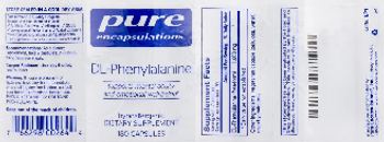 Pure Encapsulations DL-Phenylalanine - supplement