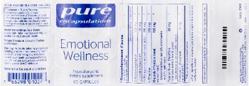 Pure Encapsulations Emotional Wellness - supplement