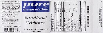 Pure Encapsulations Emotional Wellness - hypoallergenic supplement