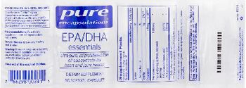 Pure Encapsulations EPA/DHA Essentials - supplement