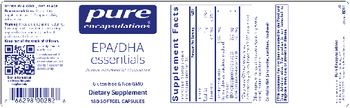 Pure Encapsulations EPA/DHA Essentials - supplement