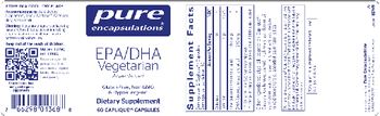 Pure Encapsulations EPA/DHA Vegetarian - supplement
