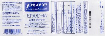 Pure Encapsulations EPA/DHA with Lemon - supplement