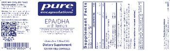 Pure Encapsulations EPA/DHA with lemon - supplement