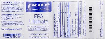 Pure Encapsulations EPA Ultimate - supplement