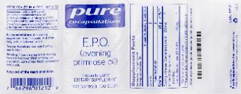 Pure Encapsulations E.P.O. (Evening Primrose Oil) - supplement