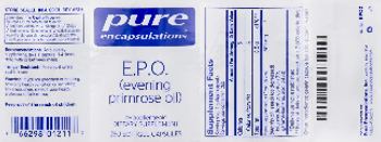 Pure Encapsulations E.P.O. (Evening Primrose Oil) - supplement