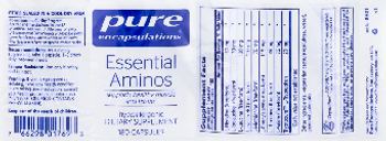 Pure Encapsulations Essential Aminos - supplement