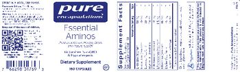 Pure Encapsulations Essential Aminos - supplement