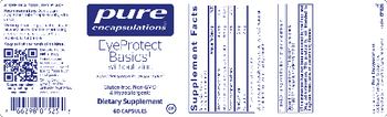 Pure Encapsulations EyeProtect Basics without Zinc - supplement