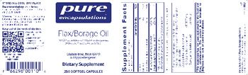 Pure Encapsulations Flax/Borage Oil - supplement