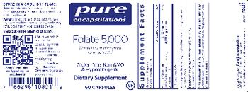 Pure Encapsulations Folate 5,000 - supplement