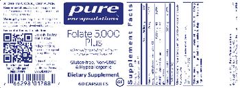 Pure Encapsulations Folate 5,000 Plus - supplement