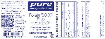 Pure Encapsulations Folate 5,000 Plus - supplement