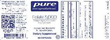 Pure Encapsulations Folate 5,000 - supplement