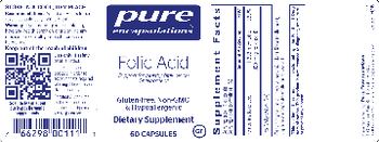 Pure Encapsulations Folic Acid - supplement