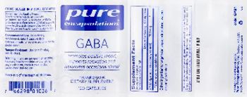 Pure Encapsulations GABA - supplement