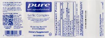 Pure Encapsulations Garlic Complex - supplement