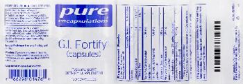 Pure Encapsulations G.I. Fortify (Capsules) - supplement