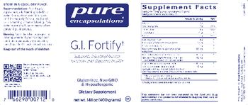 Pure Encapsulations G.I. Fortify - supplement