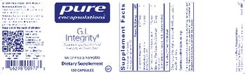 Pure Encapsulations G.I. Integrity - supplement