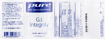 Pure Encapsulations G.I. Integrity - supplement