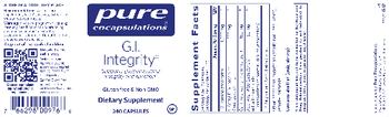 Pure Encapsulations G.I. Integrity - supplement