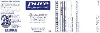 Pure Encapsulations Glucosamine Chondroitin with Manganese - supplement