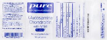 Pure Encapsulations Glucosamine Chondroitin with MSM - supplement