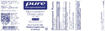 Pure Encapsulations Glucosamine+ Chondroitin with MSM - supplement