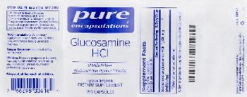 Pure Encapsulations Glucosamine HCl - supplement