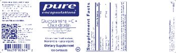Pure Encapsulations Glucosamine HCl+ Chondroitin - supplement