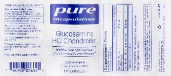 Pure Encapsulations Glucosamine HCl Chondroitin - supplement