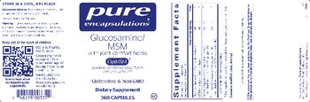 Pure Encapsulations Glucosamine/MSM - supplement