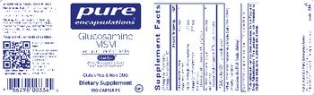 Pure Encapsulations Glucosamine MSM - supplement