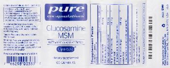 Pure Encapsulations Glucosamine MSM - supplement