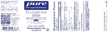 Pure Encapsulations Glucosamine/MSM - supplement