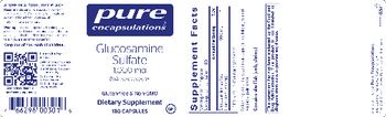 Pure Encapsulations Glucosamine Sulfate 1,000 mg - supplement