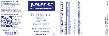 Pure Encapsulations Glucosamine Sulfate 1,000 mg - supplement