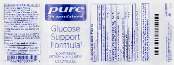 Pure Encapsulations Glucose Support Formula - supplement