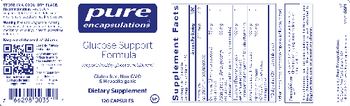 Pure Encapsulations Glucose Support Formula - supplement