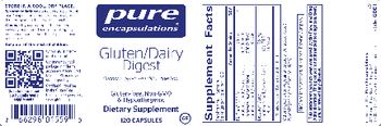 Pure Encapsulations Gluten/Dairy Digest - supplement