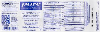 Pure Encapsulations GlutenAssure Multivitamin - supplement