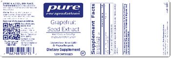 Pure Encapsulations Grapefruit Seed Extract - supplement