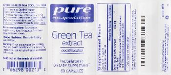 Pure Encapsulations Green Tea Extract - supplement