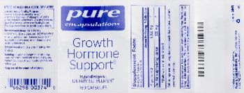 Pure Encapsulations Growth Hormone Support - supplement