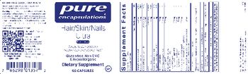 Pure Encapsulations Hair/Skin/Nails Ultra - supplement