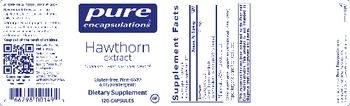Pure Encapsulations Hawthorn Extract - supplement