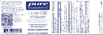 Pure Encapsulations Hemp CBD VESIsorb - supplement