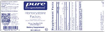 Pure Encapsulations Homocysteine Factors - supplement